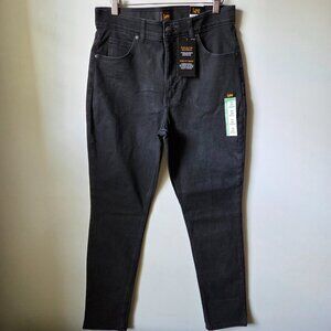 NWT LEE FLEX MOTION WAISTBAND BLACK SKINNY JEANS SIZE 14